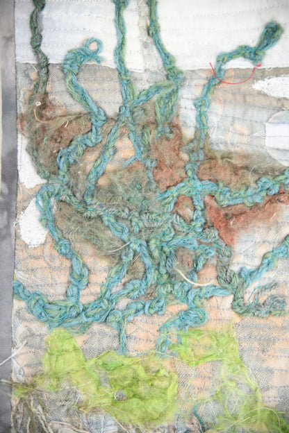 Contemporary Textile Art Quilt - Estuary Wall