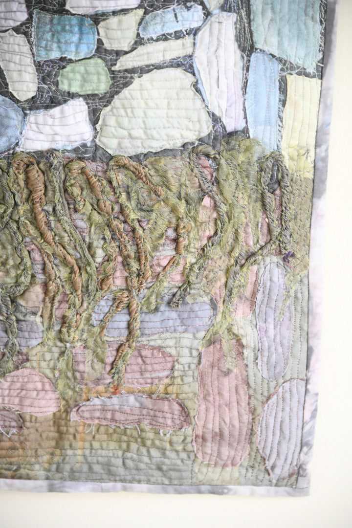 Contemporary Textile Art Quilt - Estuary Wall