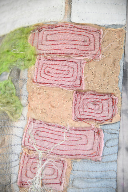 Contemporary Textile Art Quilt - Estuary Wall