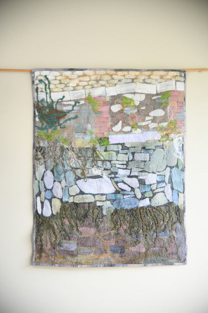 Contemporary Textile Art Quilt - Estuary Wall