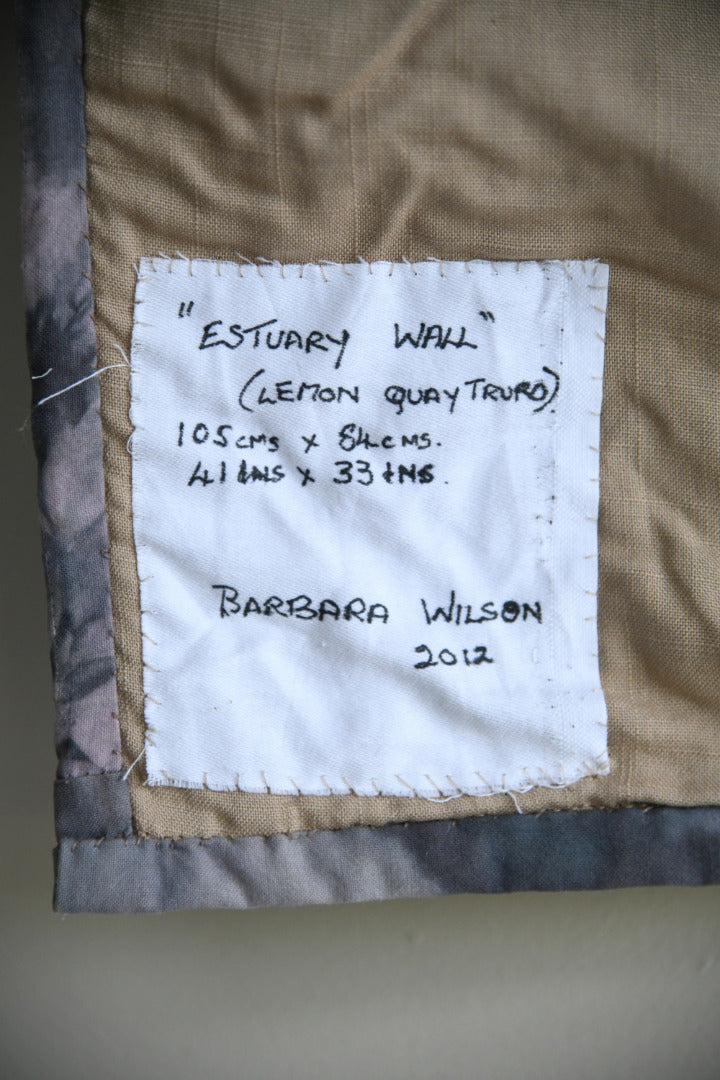 Contemporary Textile Art Quilt - Estuary Wall