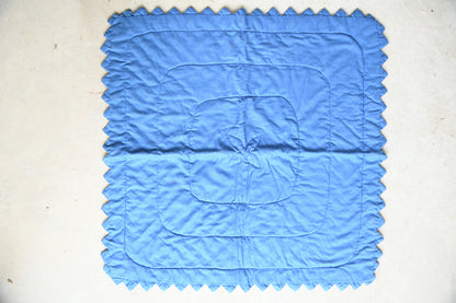 Handmade Diamond Patchwork Quilt with Sawtooth Border