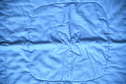 Handmade Diamond Patchwork Quilt with Sawtooth Border