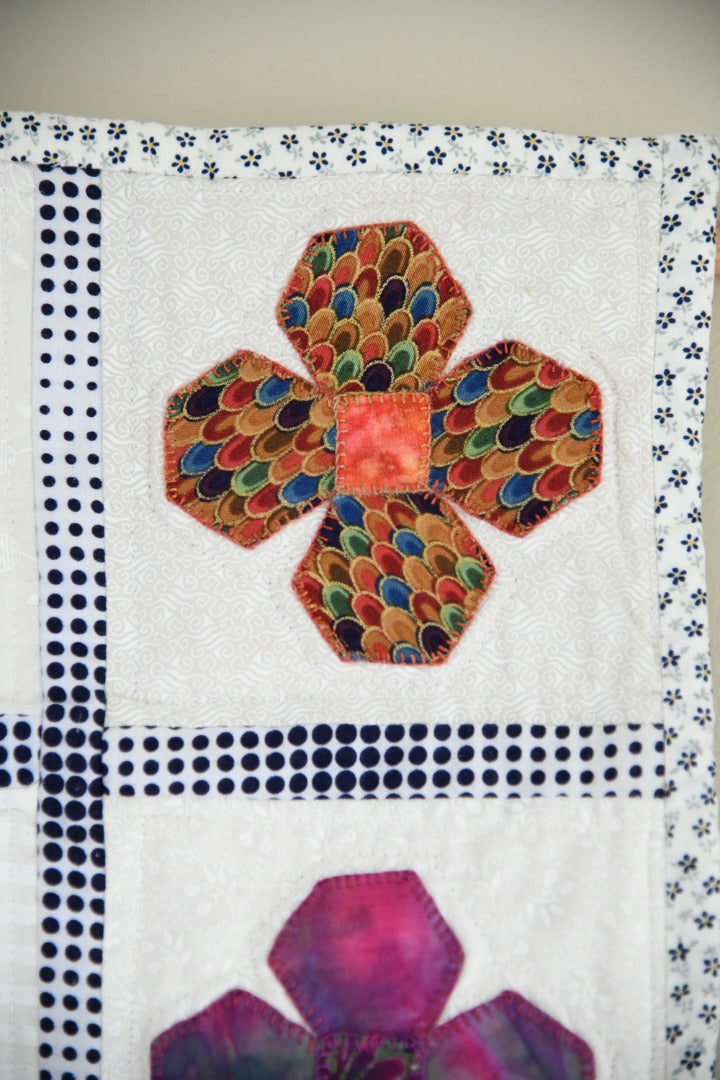 Handmade Floral Appliqu� Quilted Wall Hanging