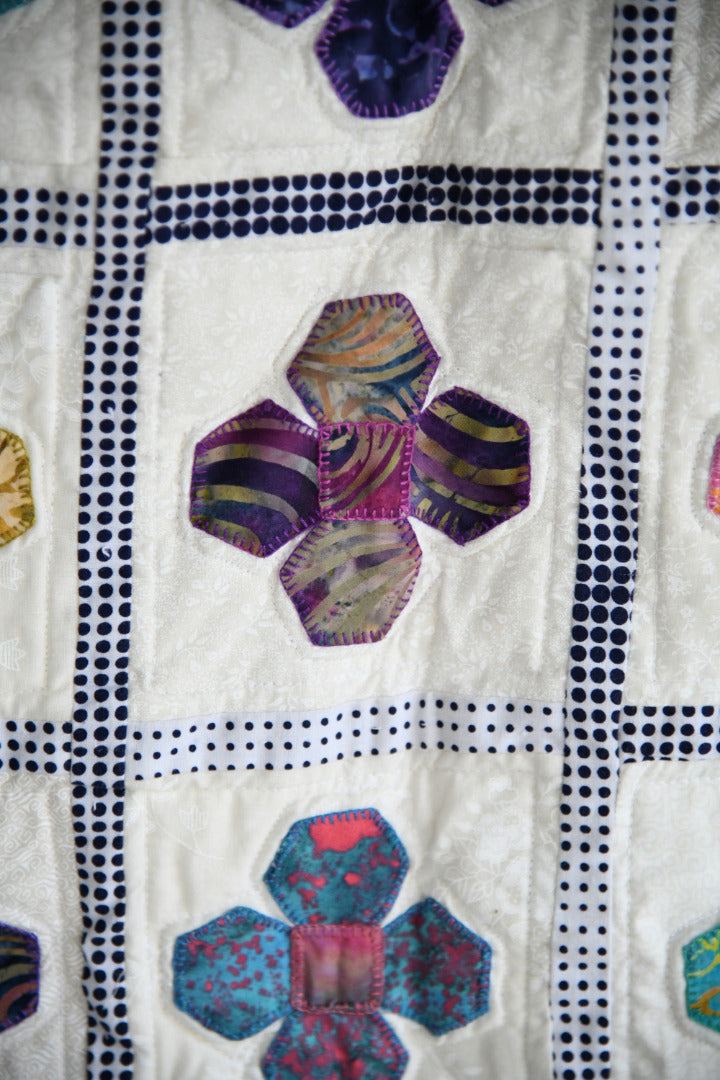 Handmade Floral Appliqu� Quilted Wall Hanging
