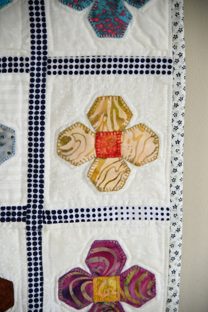 Handmade Floral Appliqu� Quilted Wall Hanging