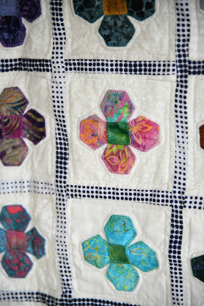 Handmade Floral Appliqu� Quilted Wall Hanging
