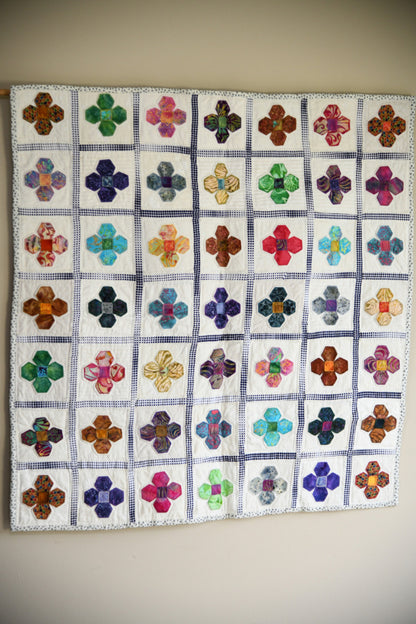 Handmade Floral Appliqu� Quilted Wall Hanging