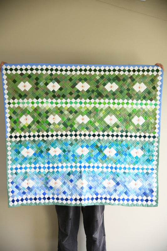 Handmade Diamond Patchwork Quilt