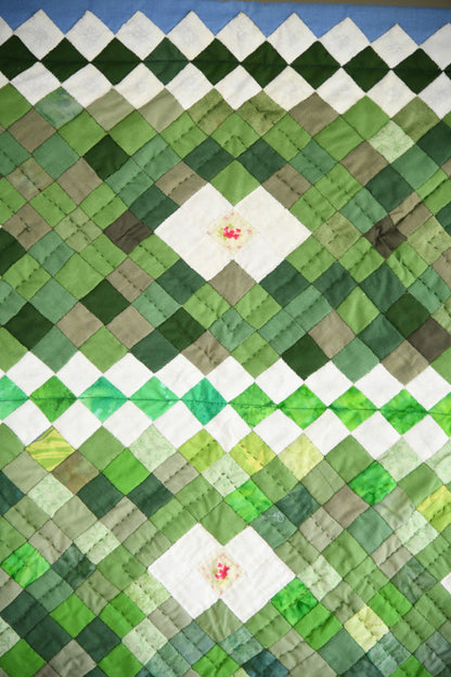 Handmade Diamond Patchwork Quilt
