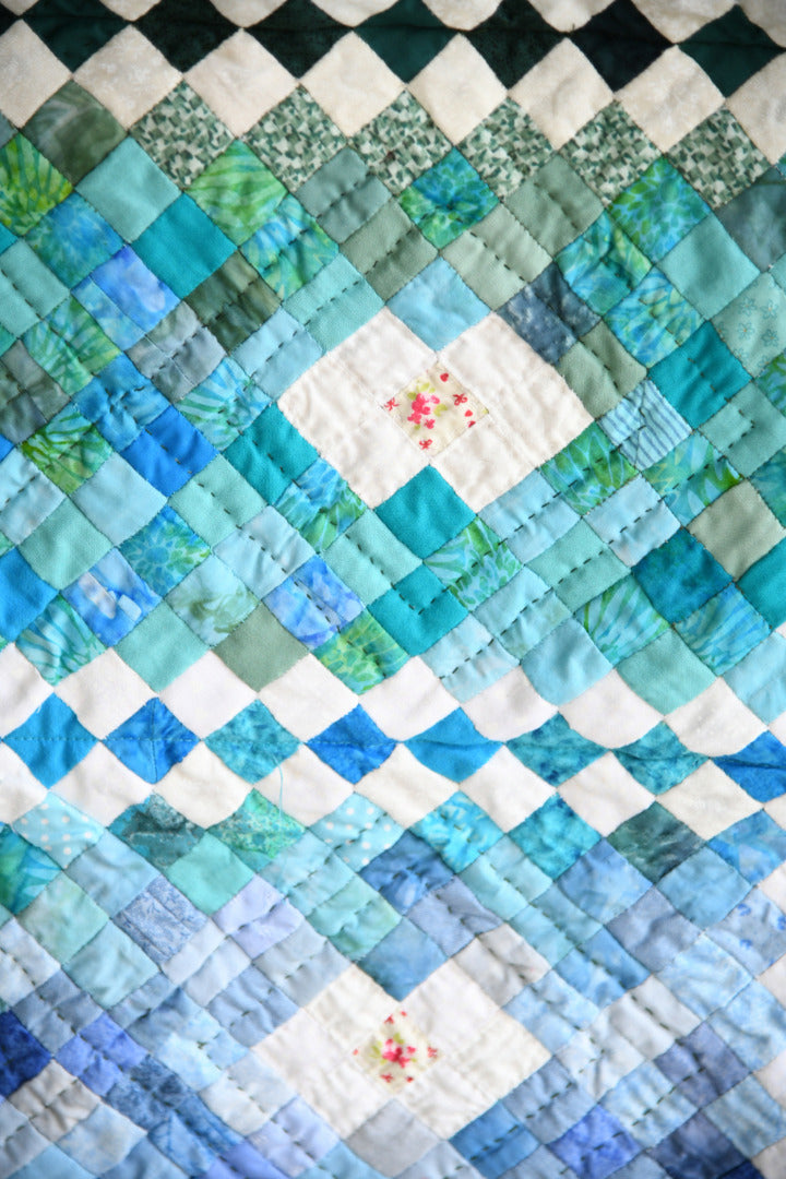 Handmade Diamond Patchwork Quilt