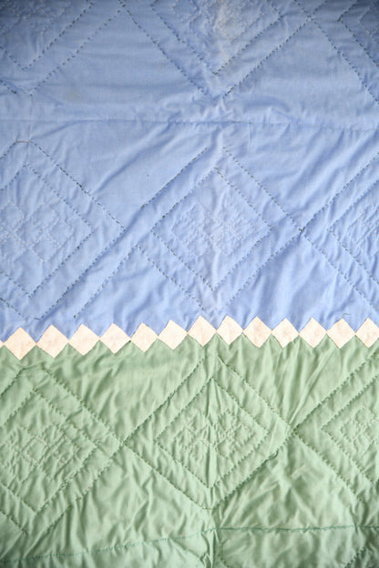 Handmade Diamond Patchwork Quilt