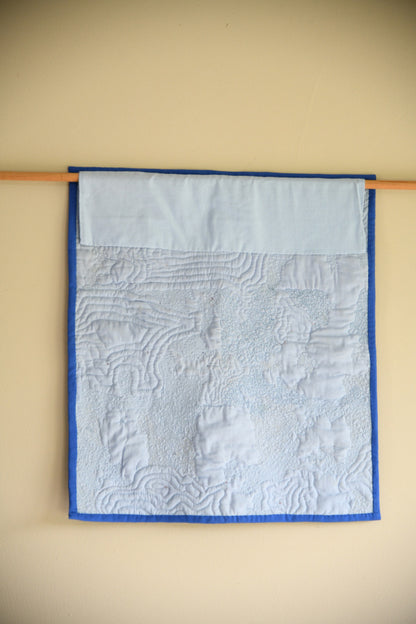 Contemporary Textile Art Quilted Wall Hanging