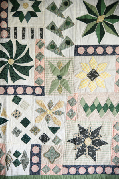 Handmade Sampler Patchwork Quilt