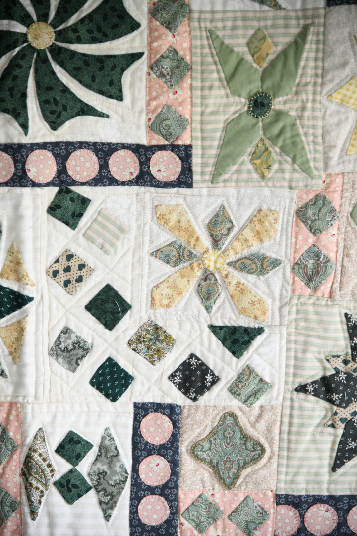 Handmade Sampler Patchwork Quilt