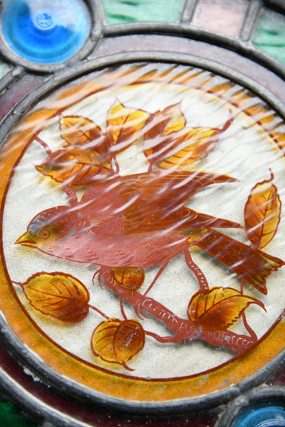 Victorian Stained Glass Roundel