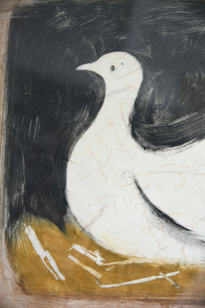 Judy Willoughby Framed Limited Edition Print White Duck