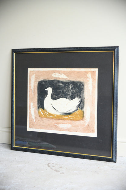 Judy Willoughby Framed Limited Edition Print White Duck