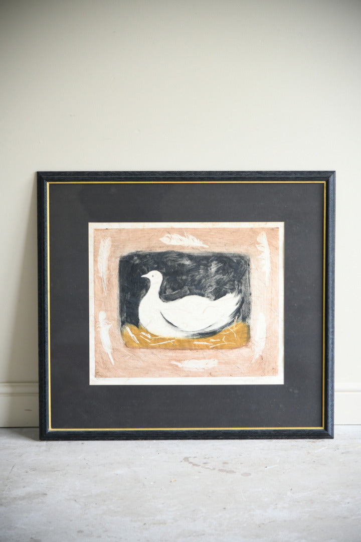 Judy Willoughby Framed Limited Edition Print White Duck
