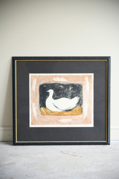 Judy Willoughby Framed Limited Edition Print White Duck