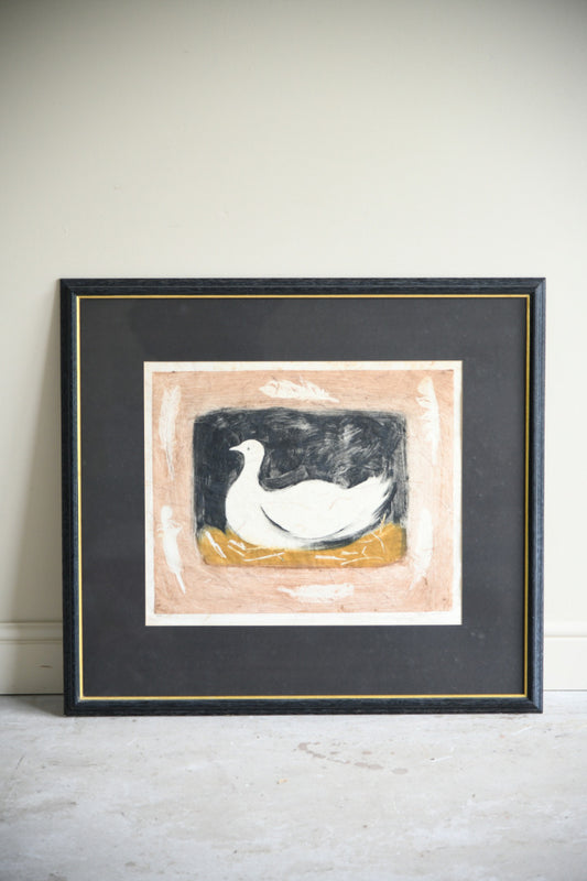 Judy Willoughby Framed Limited Edition Print White Duck