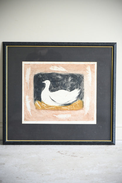 Judy Willoughby Framed Limited Edition Print White Duck