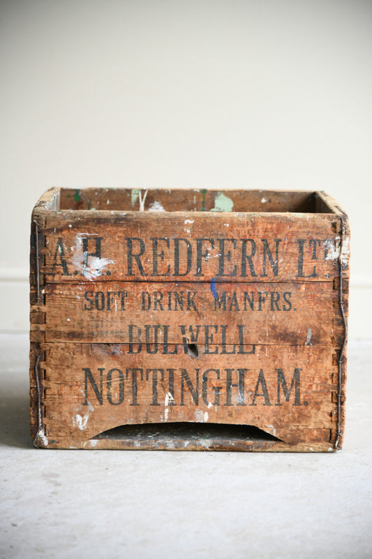 Vintage Wooden Soft Drinks Crate