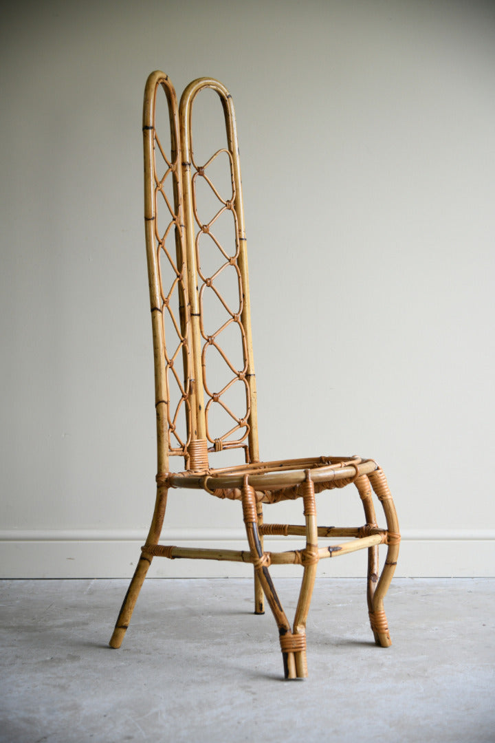 Single Vintage Cane Bedroom Chair