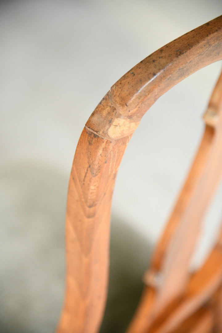 Antique Dutch Marquetry Inlaid Walnut Side Chair