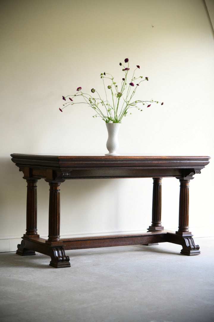 Victorian Oak Dining Table