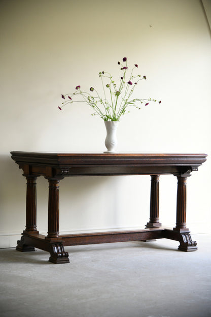 Victorian Oak Dining Table