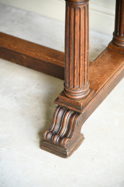 Victorian Oak Dining Table