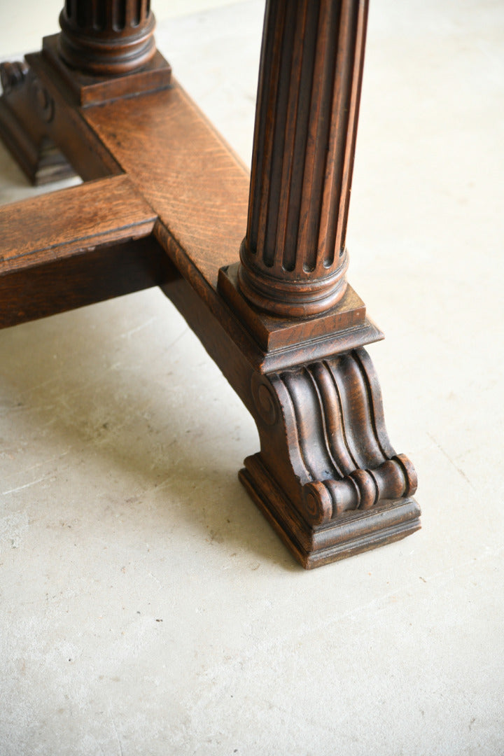 Victorian Oak Dining Table