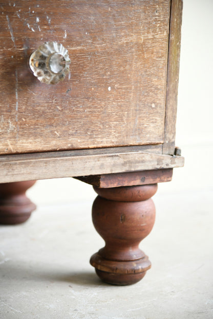 Antique Victorian Pine Chest of Drawers