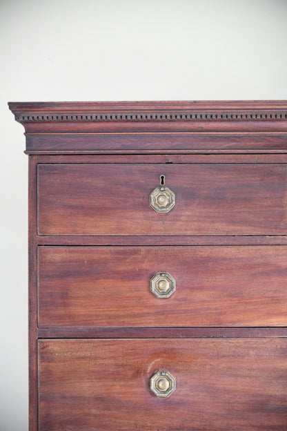 Georgian Mahogany Chest on Chest