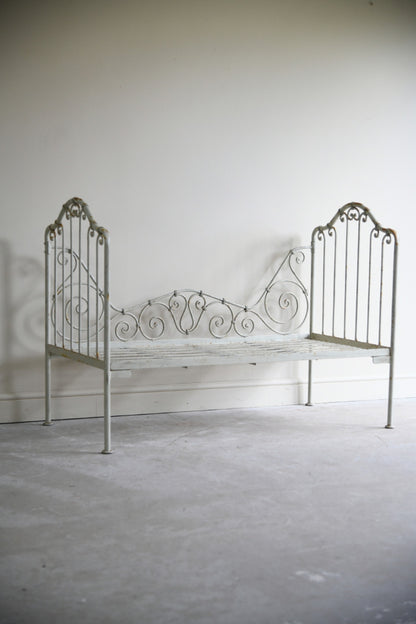 Antique French Wrought Iron Day Bed