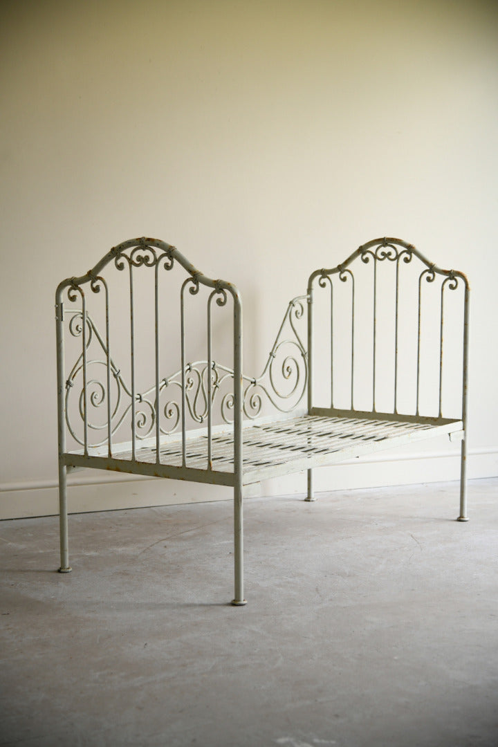 Antique French Wrought Iron Day Bed