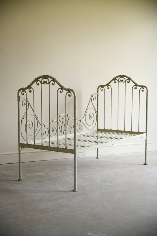 Antique French Wrought Iron Day Bed