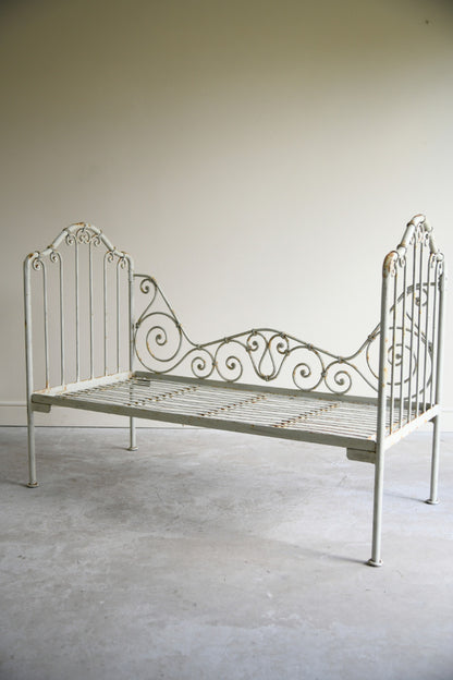 Antique French Wrought Iron Day Bed