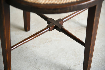 Edwardian Inlaid Mahogany Corner Chair