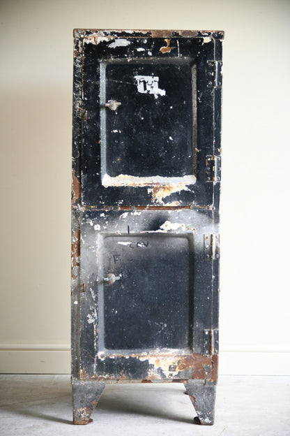 Original Mid 20th Century Industrial Double Locker