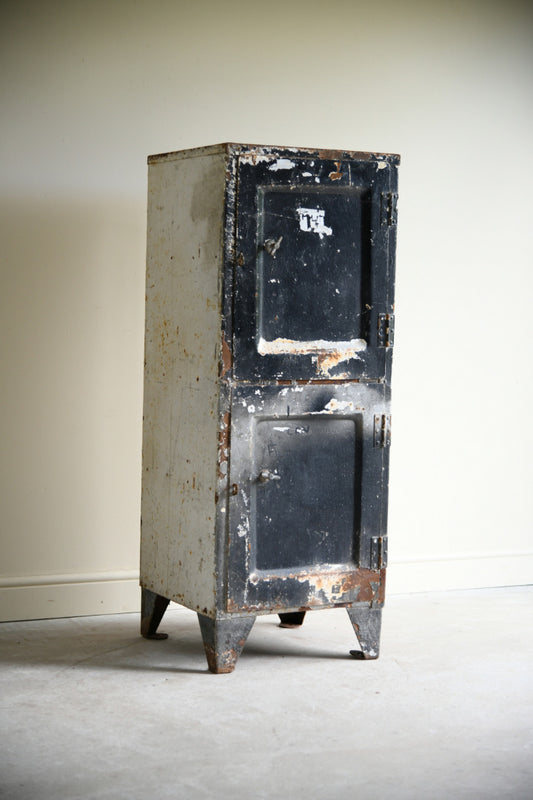 Original Mid 20th Century Industrial Double Locker