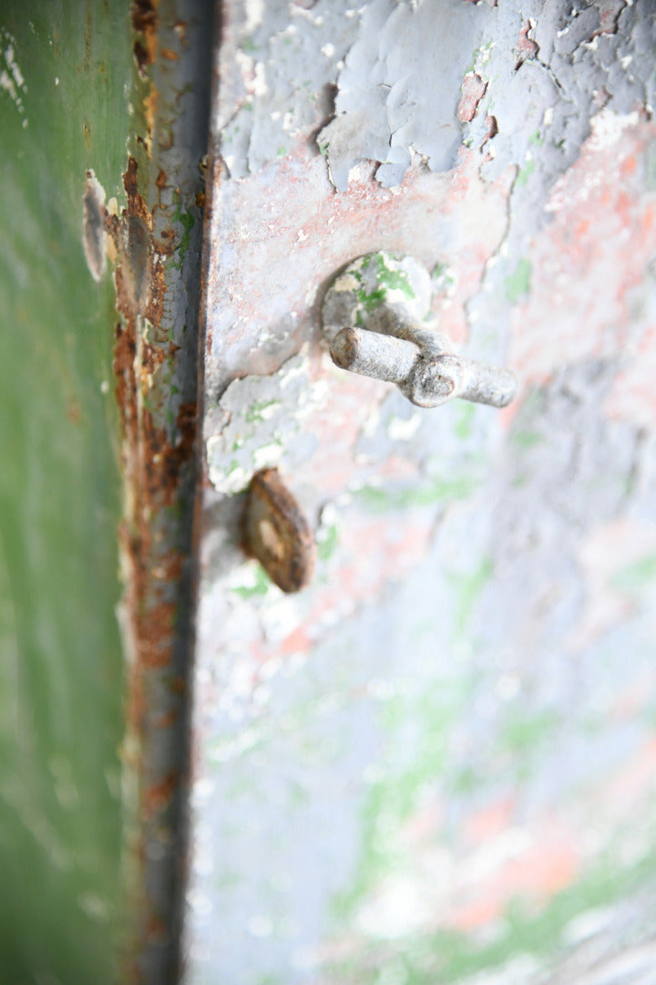 Vintage Industrial Triple Locker Cabinet
