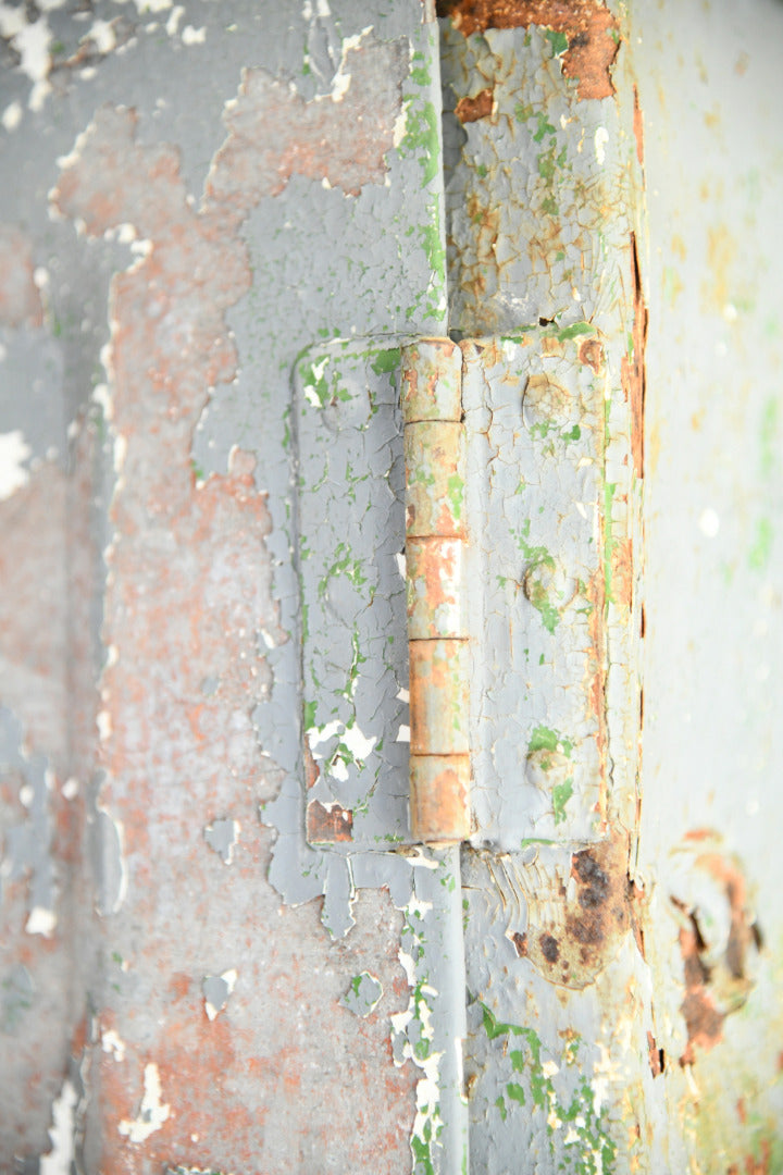 Vintage Industrial Triple Locker Cabinet
