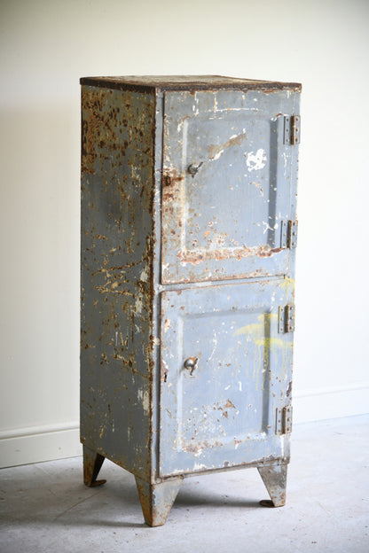 Vintage Industrial Steel Double Locker