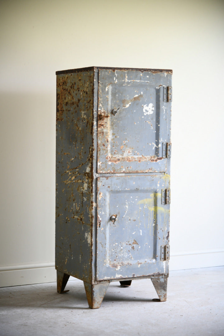 Vintage Industrial Steel Double Locker