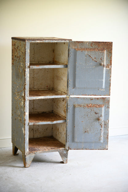 Vintage Industrial Steel Double Locker
