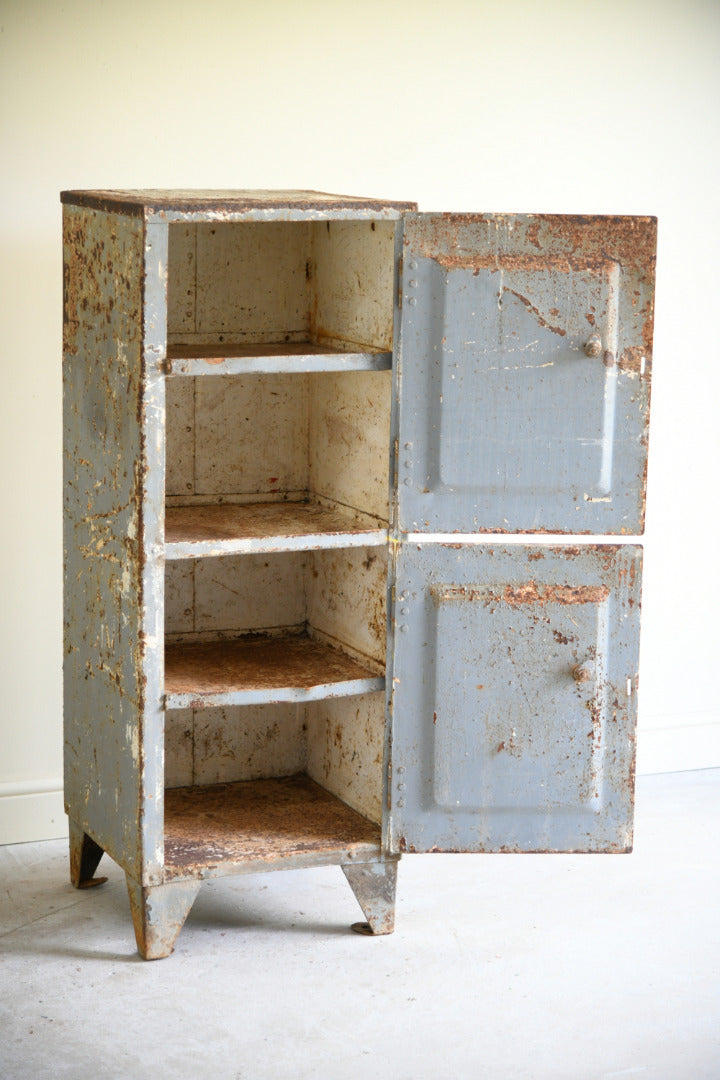 Vintage Industrial Steel Double Locker