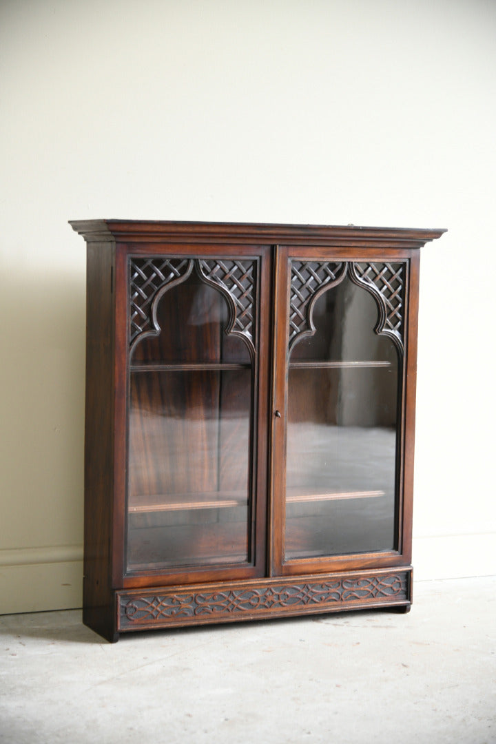 Edwardian Mahogany Glazed Wall Cabinet