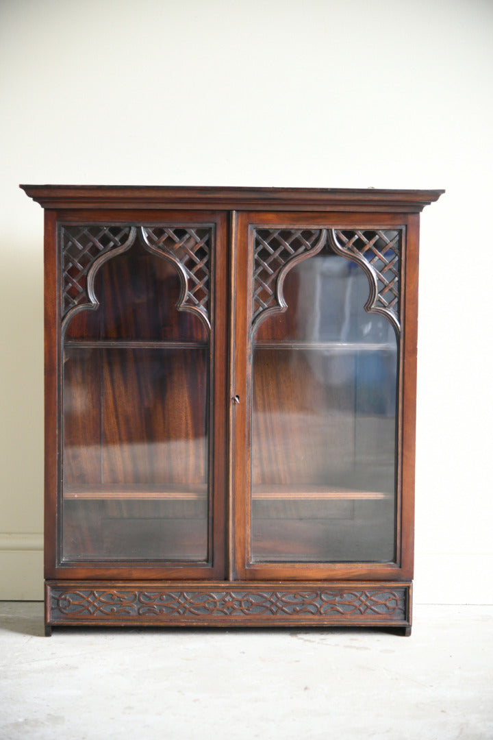 Edwardian Mahogany Glazed Wall Cabinet
